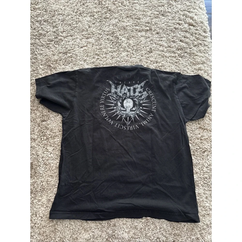 Crescent Band Black Short Sleeve T-Shirt Size‎ XL